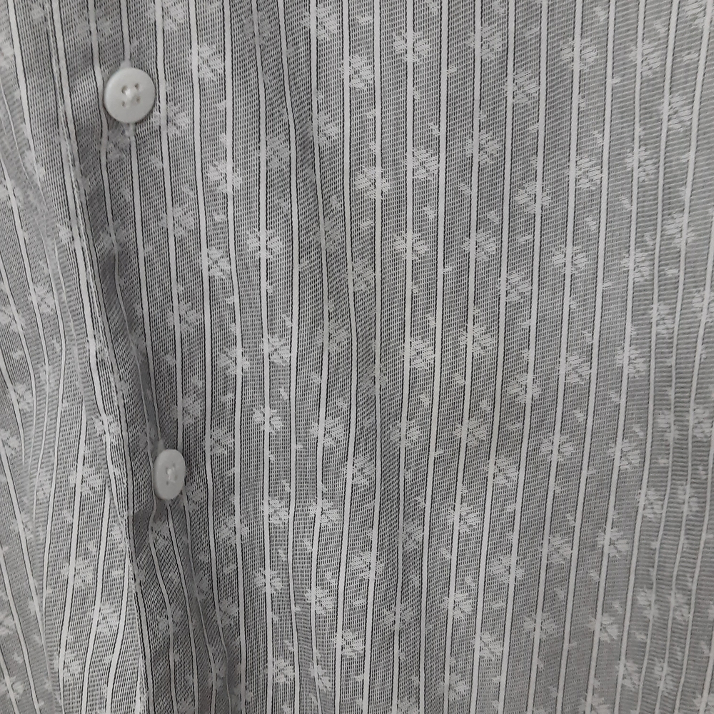 Bugatchi Men’s Gray Snowflake Pattern Button Down… - image 3